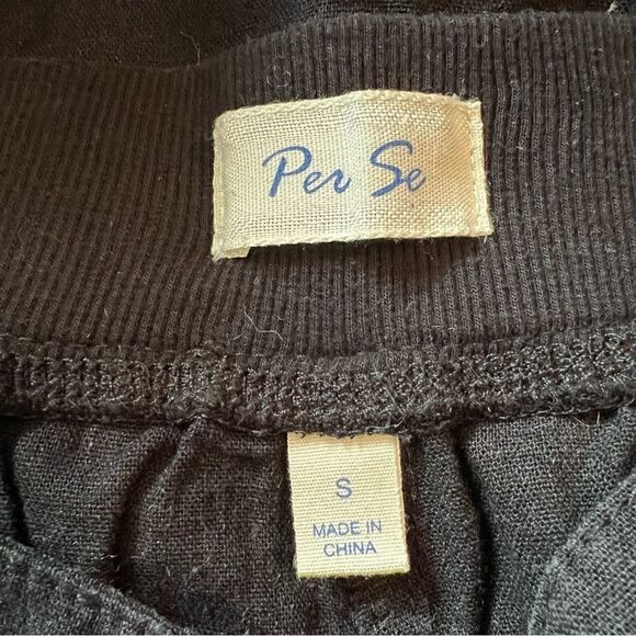 Per se black linen blend cropped pants - Picture 5 of 10